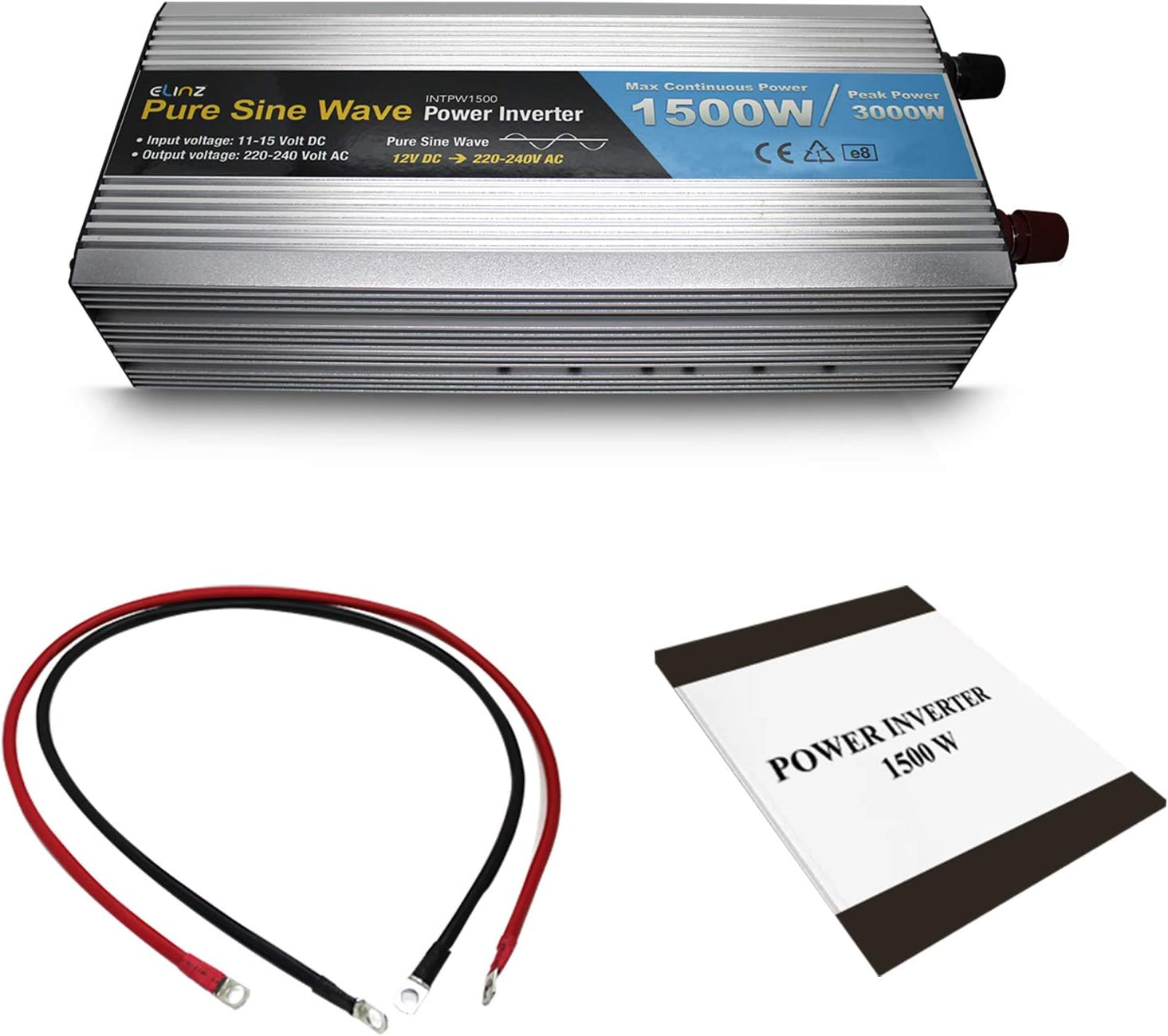 1500W/3000W Inverter 12V to 240V Pure Sine Wave Power Elinz Low High Voltage Input Short Circuit Output Overload Protection AUS Plug Car Caravan Ute SUV Truck Trailer Bus Camper 2Yr Warranty image number 2