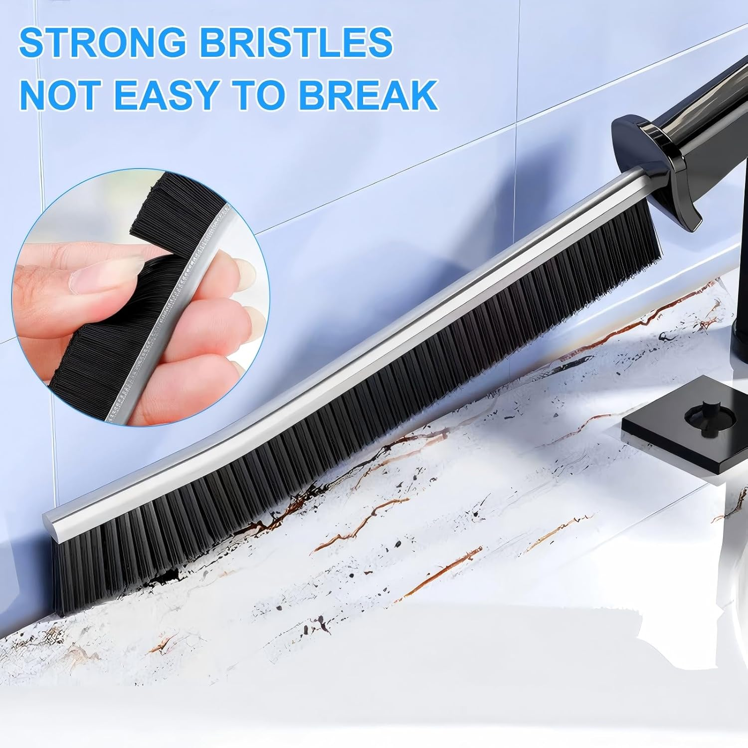 8 Pcs Cleaning Brush, Hard Bristle Crevice Cleaning Brush, Multifunctional Gap Scrub Brush, Home Essentials, Bathroom Cleaner Tools Kits for Household, Kitchen, Window, Faucets, Toilet, Groove, Car image number 1