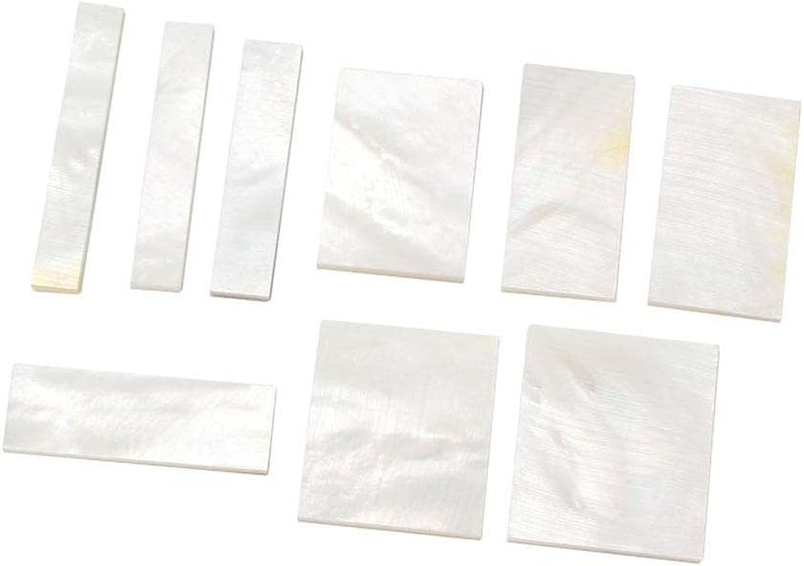 9 Pieces Inlay White Shell DIY for Guitar Luthier Tool Parts Supplies image number 4