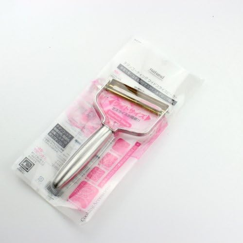 Pearl Metal C-516 Wide Slice Peeler, Natural, Titanium Coating, Made in Japan image number 5