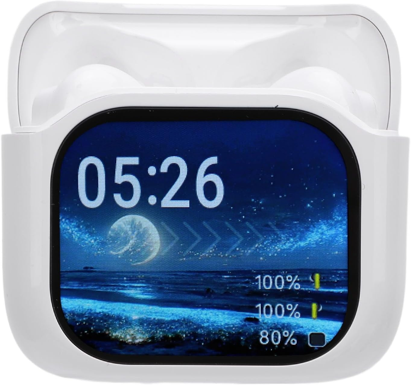 Diyeeni Translation Earbuds, Real Time Language Translator Earbuds with Touch Screen, 137 Languages & Accents, Translation Headphones Cordless, ANC Noise Reduction, IPX5