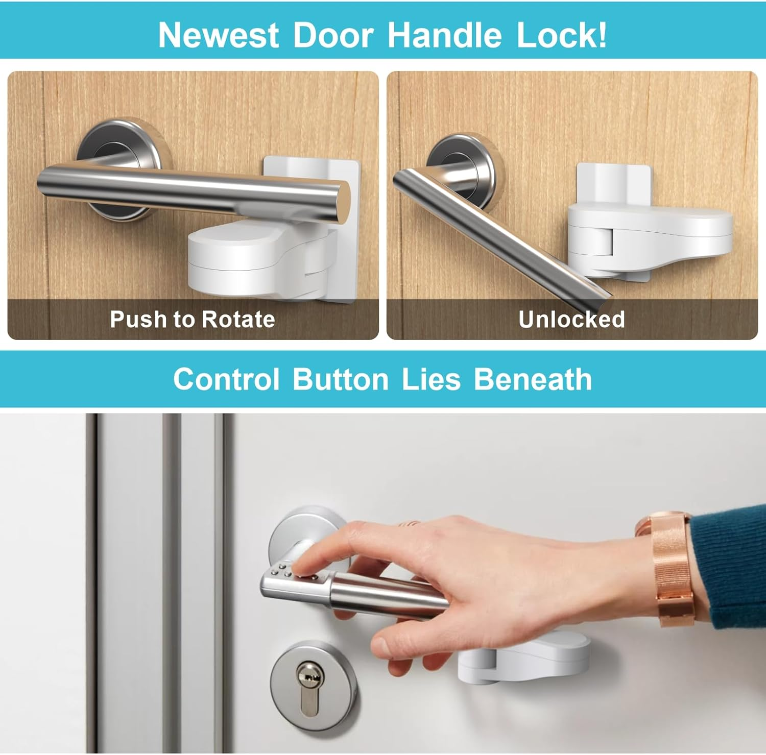 Door Lever Lock Baby(2 Pack) image number 3