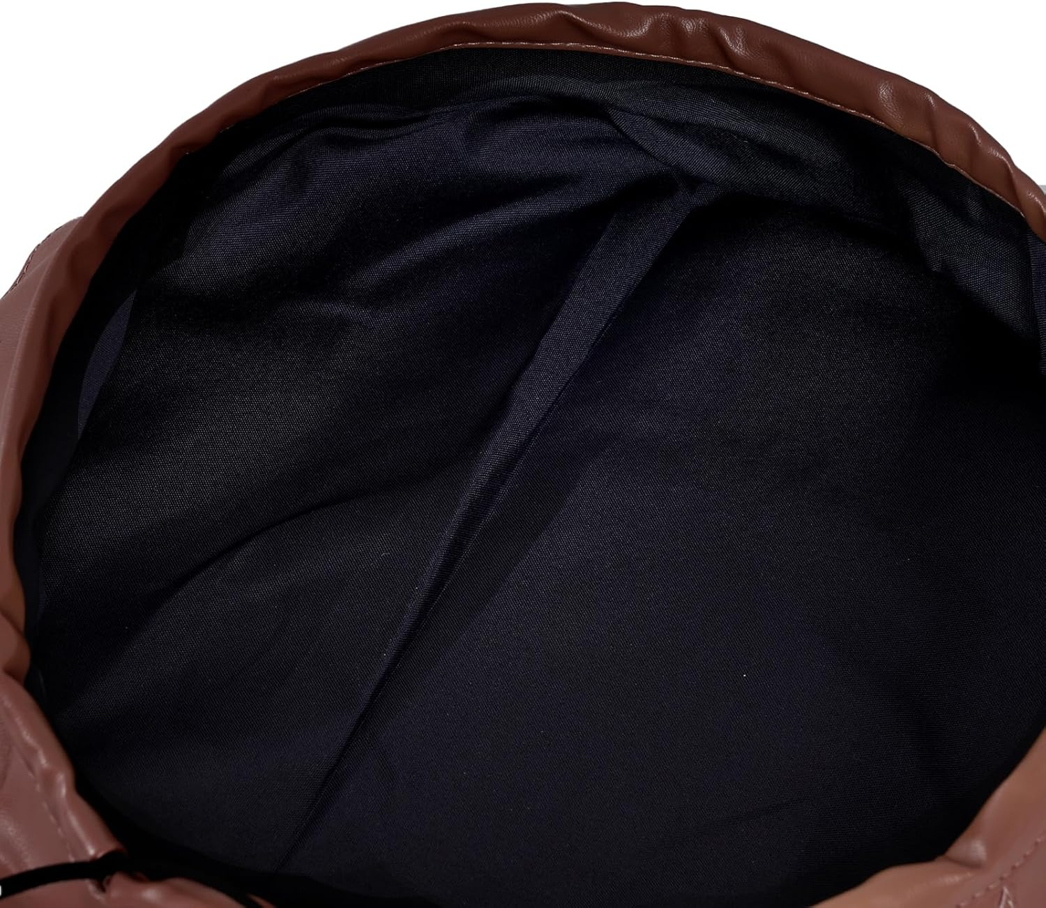 PU Leather Beret French Beret for Women Brown