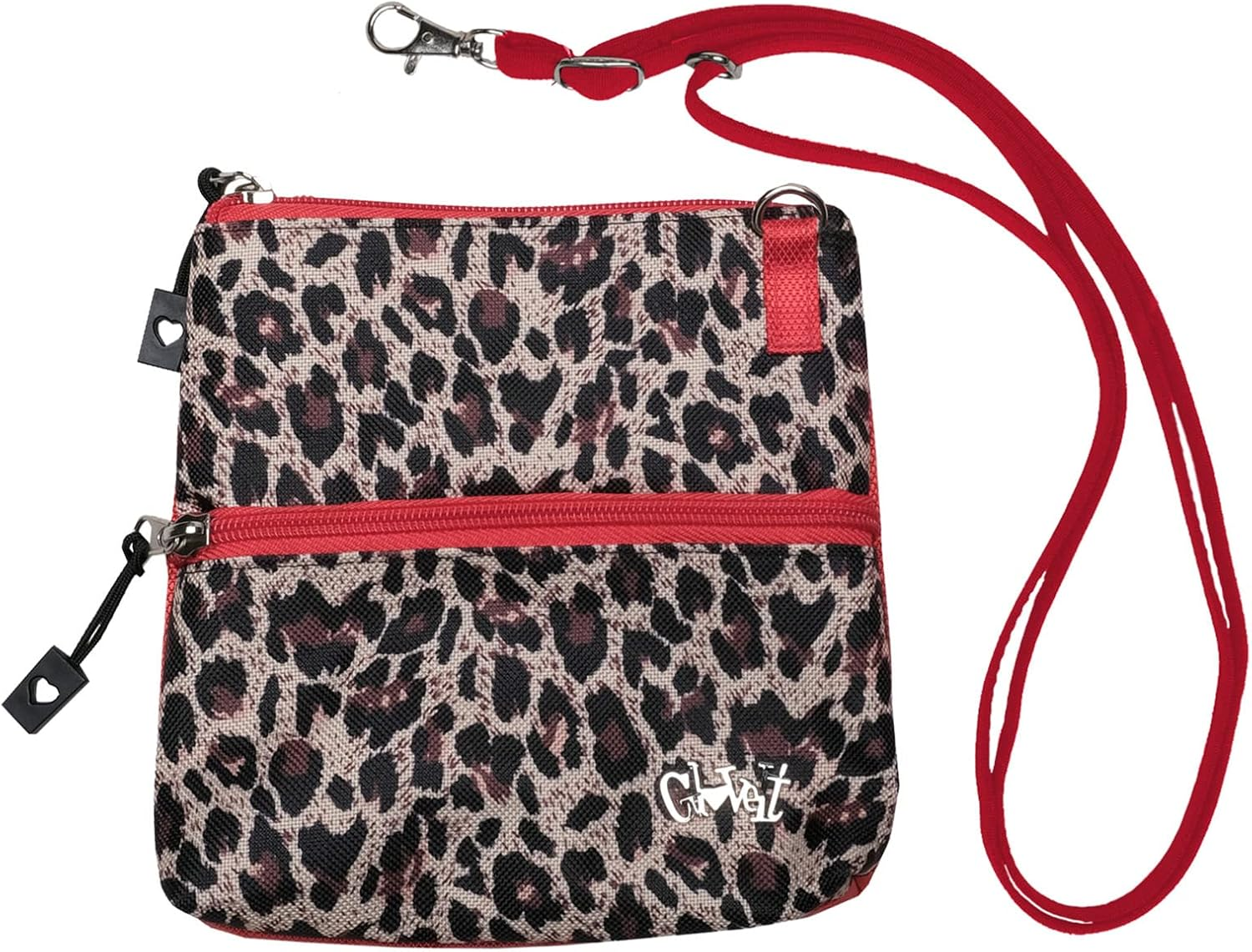 Women&rsquo;S Golf Accessory Bag Glove It Ladies Detachable Strap Accessories Bag 3 Pouch Zipper Bag Cross Body Carry All Organizer Bag Make Up, Travel, Wallet 2017 Silver Lining - Leopard