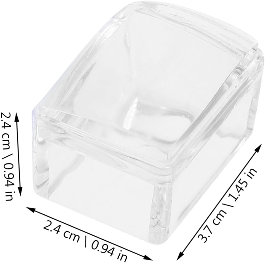 PACKOVE 3Sets Nail Art Stamping Stamper Stamping Plates and Transparent for Easy DIY Nail Art Designs for Curved Nails image number 2