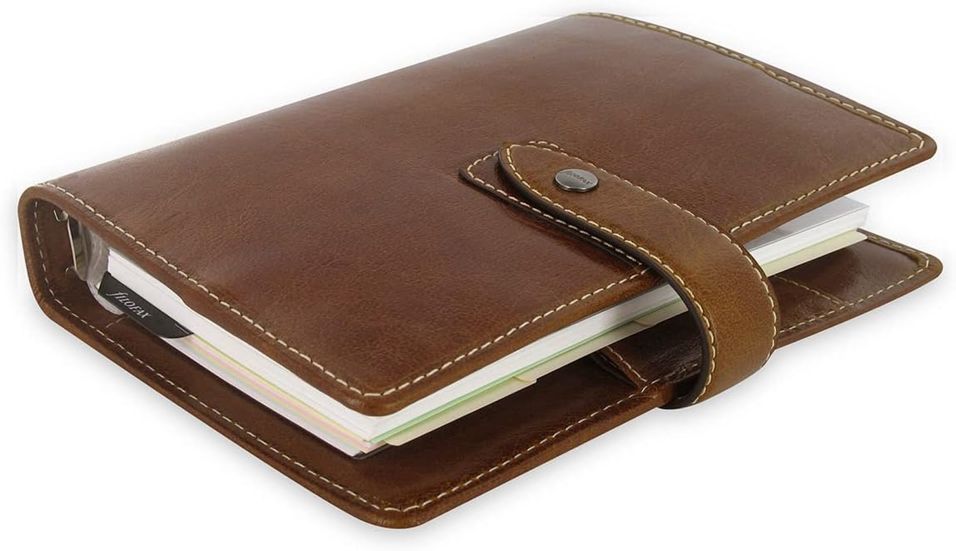 Filofax Malden Personal Leather Organiser Ochre - Ocher image number 4
