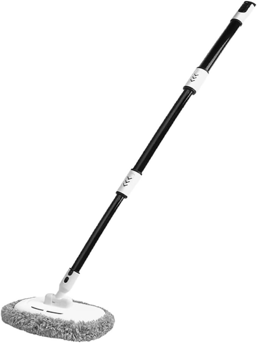 GRIRIW Telescopic Car Wash Brush with Curved Soft Bristles, Long Handle Mop for Rv Truck Boat Cleaning, Extendable 3-Section Car Exterior and Interior Care Tool for Automotive Detailing image number 1