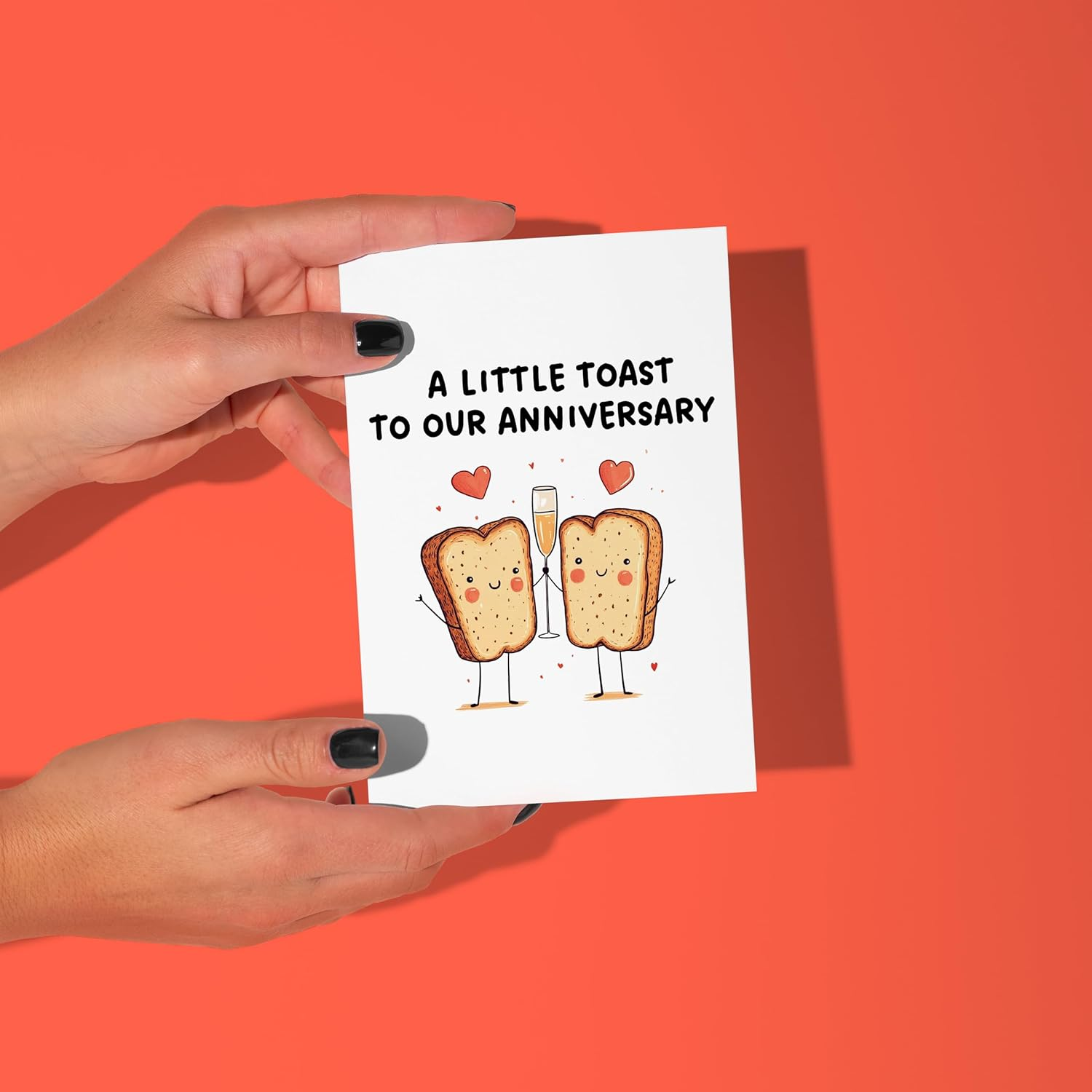 Limalima Wedding Anniversary Card for Husband or Wife Funny a Little Toast Design Perfect for 1St 5Th 6Th 10Th image number 4