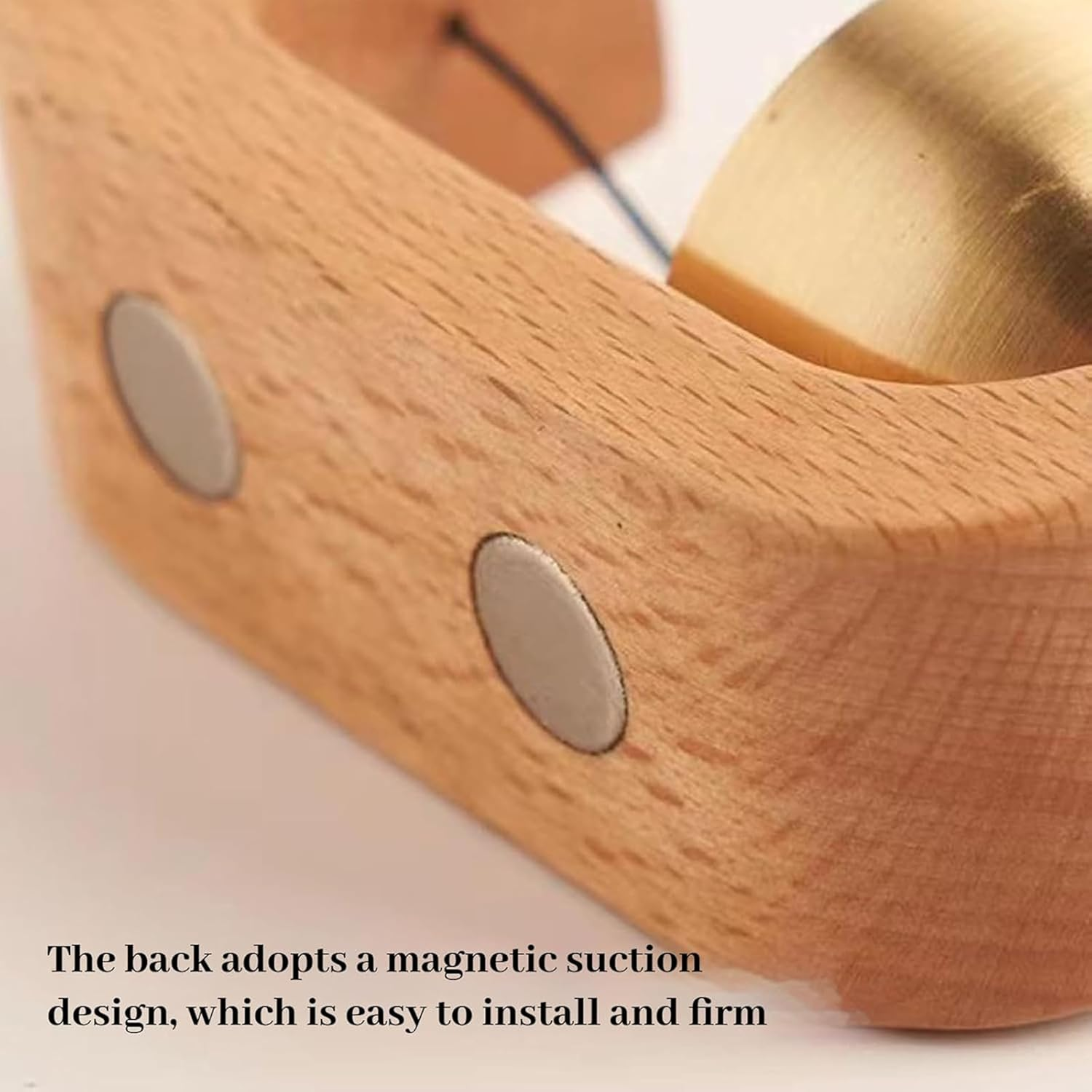 Magnetic Shopkeepers Bell for Door Opening | Cute Simple Design | Easy-To-Use Entry Alert Bell for Cafes, Stores, Pet Doors & Refrigerators image number 3