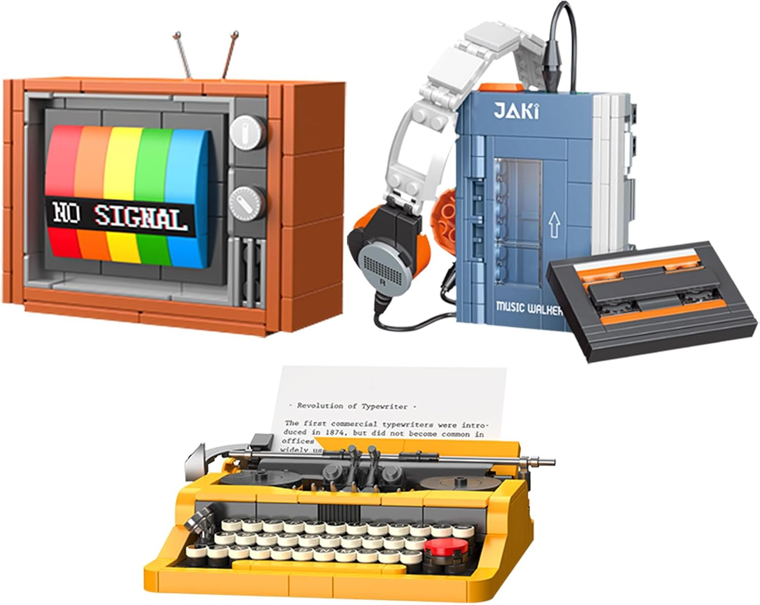 Brihappen Retro Gramophone Camera Projectors Building Blocks