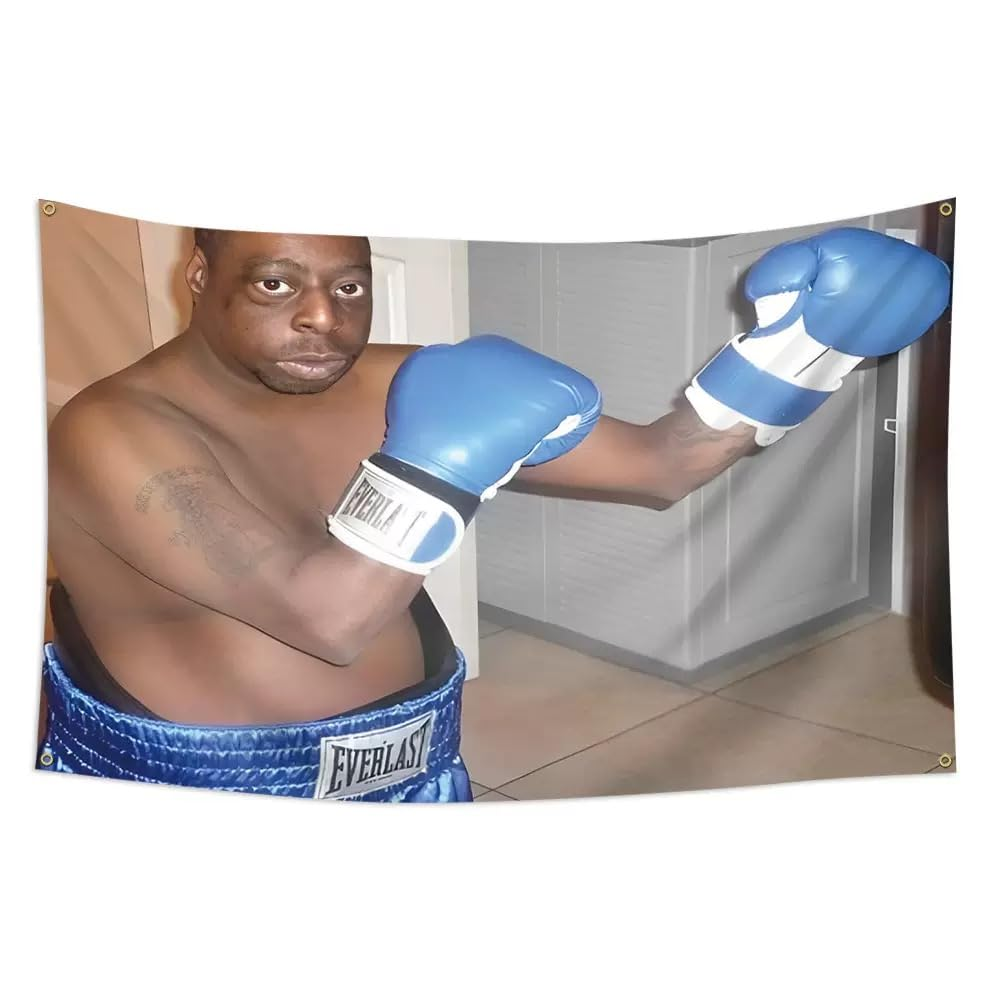 Boxing Green Lester Flag,150 * 90 Cm,Polyester Thickness, Fade Resistant, Brass Grommets, Canvas Header, Indoor/Outdoor, Beetlejuice Lester Green Boxing Flag for Room Man Cave Frat Wall image number 5