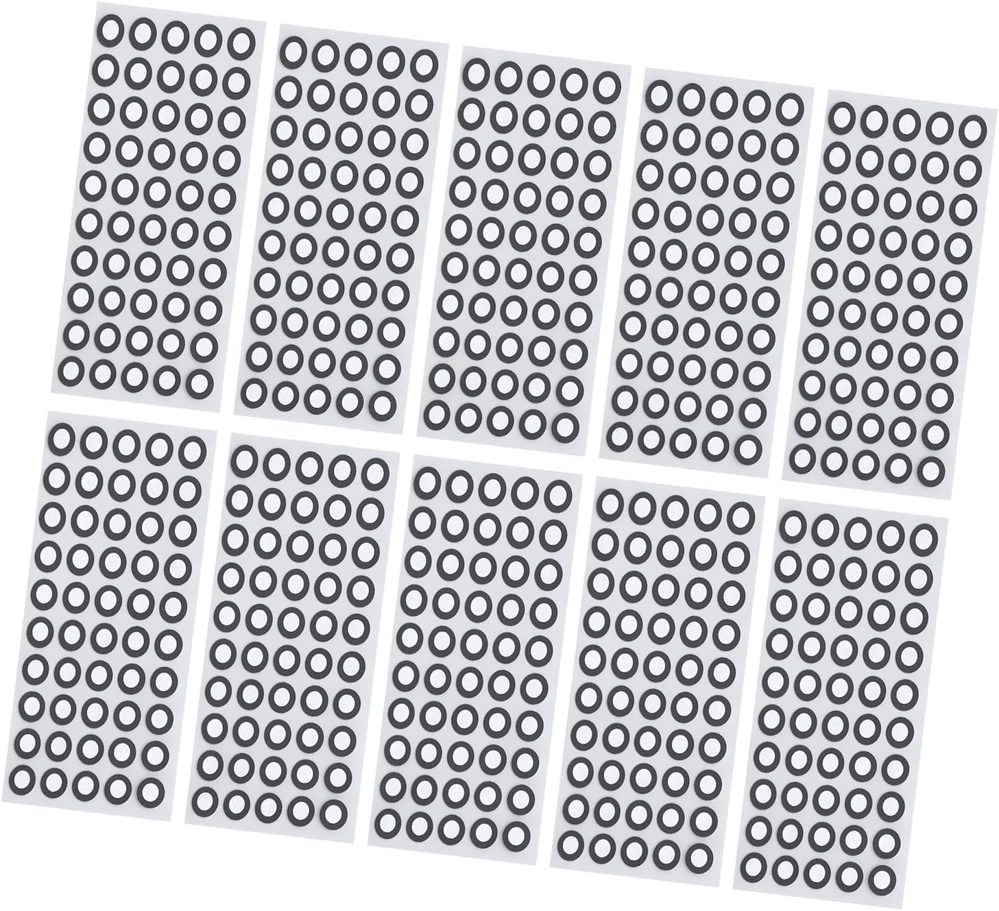 1000Pcs 3D Scanning Dots, Scanning Markers, 6Mm Positioning Targets with Black Contour for 3D Scaner,Id 6Mm OD 10Mm High Reflection Strong Adhesion Reference Point Marker image number 5