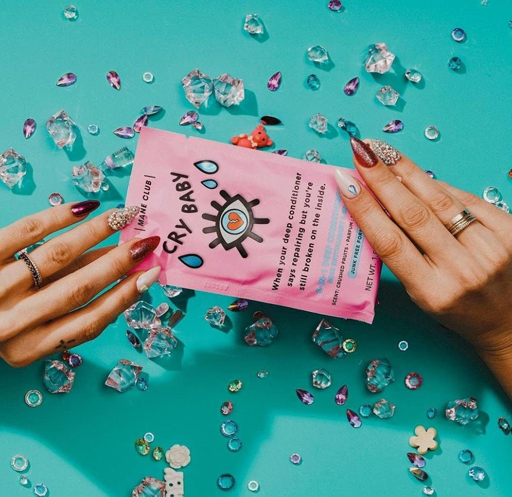 MANECLUB Cry Baby Repair Hair Mask, Treatment, Citrus Scent, 1.8 Oz (50 G) X 3 Packs image number 1