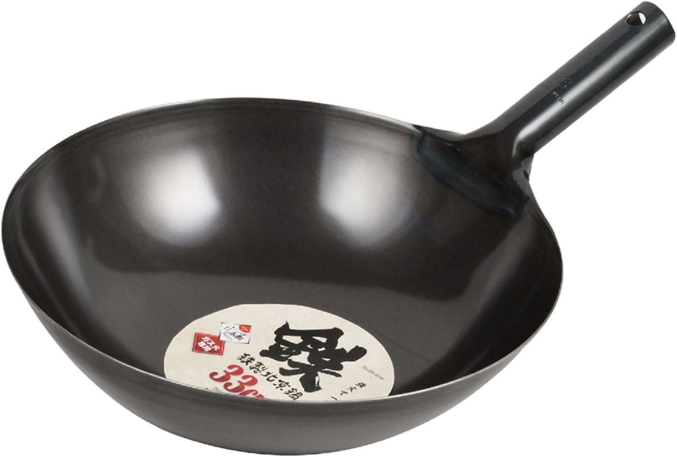 Pearl Metal HB-4214 Wok, Black, 10.6 Inches (27 Cm), Iron Beijing Pot image number 4