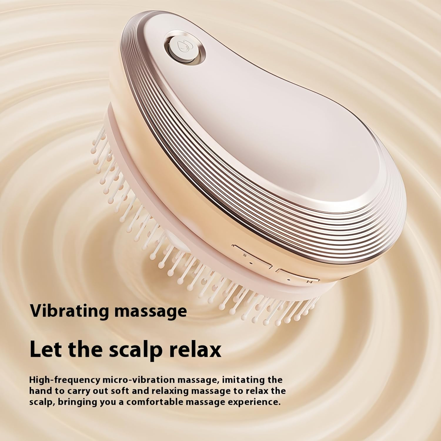 Electric Scalp Massager, Scalp Brush with IPX7 Waterproof,2 Essential Oil Spray Modes,Multi-Functional Electric Hair Massager Brush （Rose Gold） image number 5