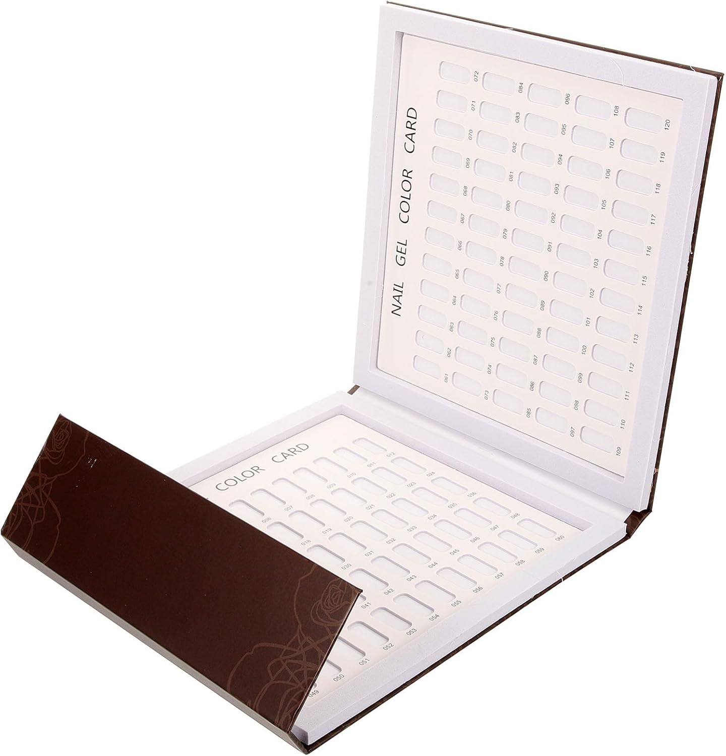 FOMIYES Color Card Display Book - 120 Room Nail Polish Color Show Cards Ideal for Nail Art Students and Diy Enthusiasts