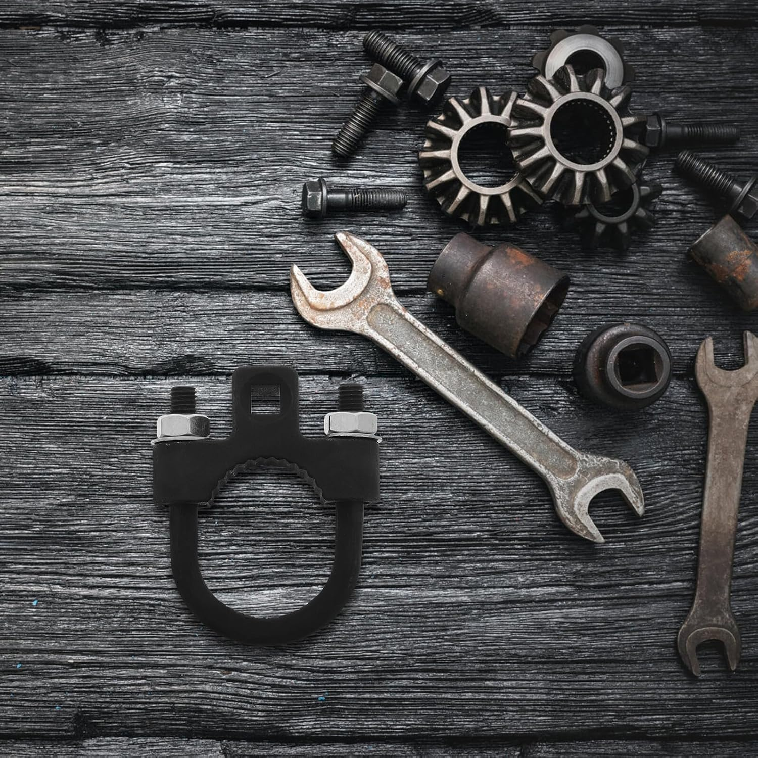 CVUTOVO 2Pcs Multifunctional Automotive Tie Rod Tool Kit &ndash; Inner Tie Rod Removal and Installation Wrench &ndash; Steering Rack Puller for Vehicle Maintenance and Replacement image number 6