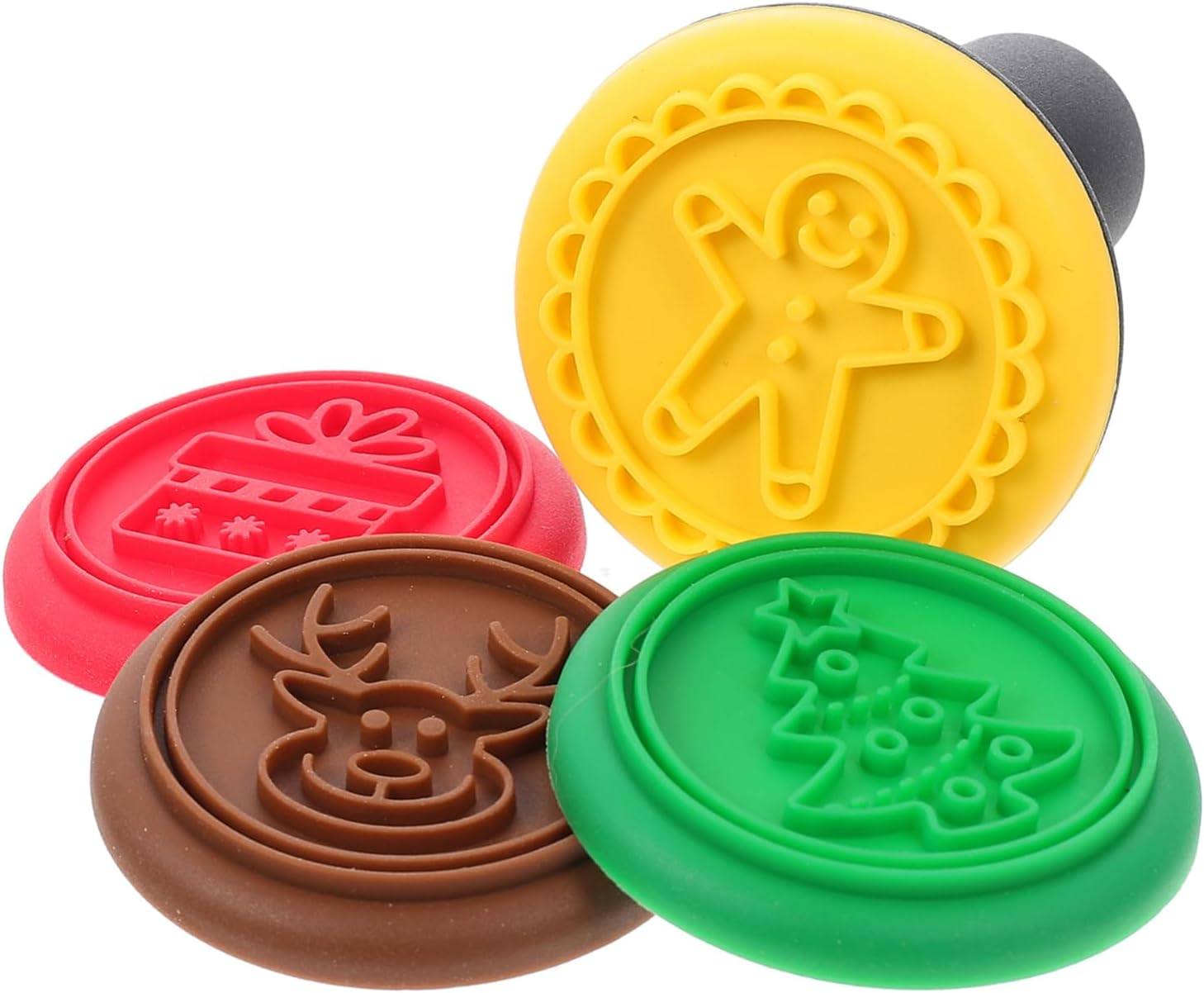 Christmas Silicone Cookie Stamp Mold Baking Tools for Home DIY Christmas Biscuits Random Style image number 1