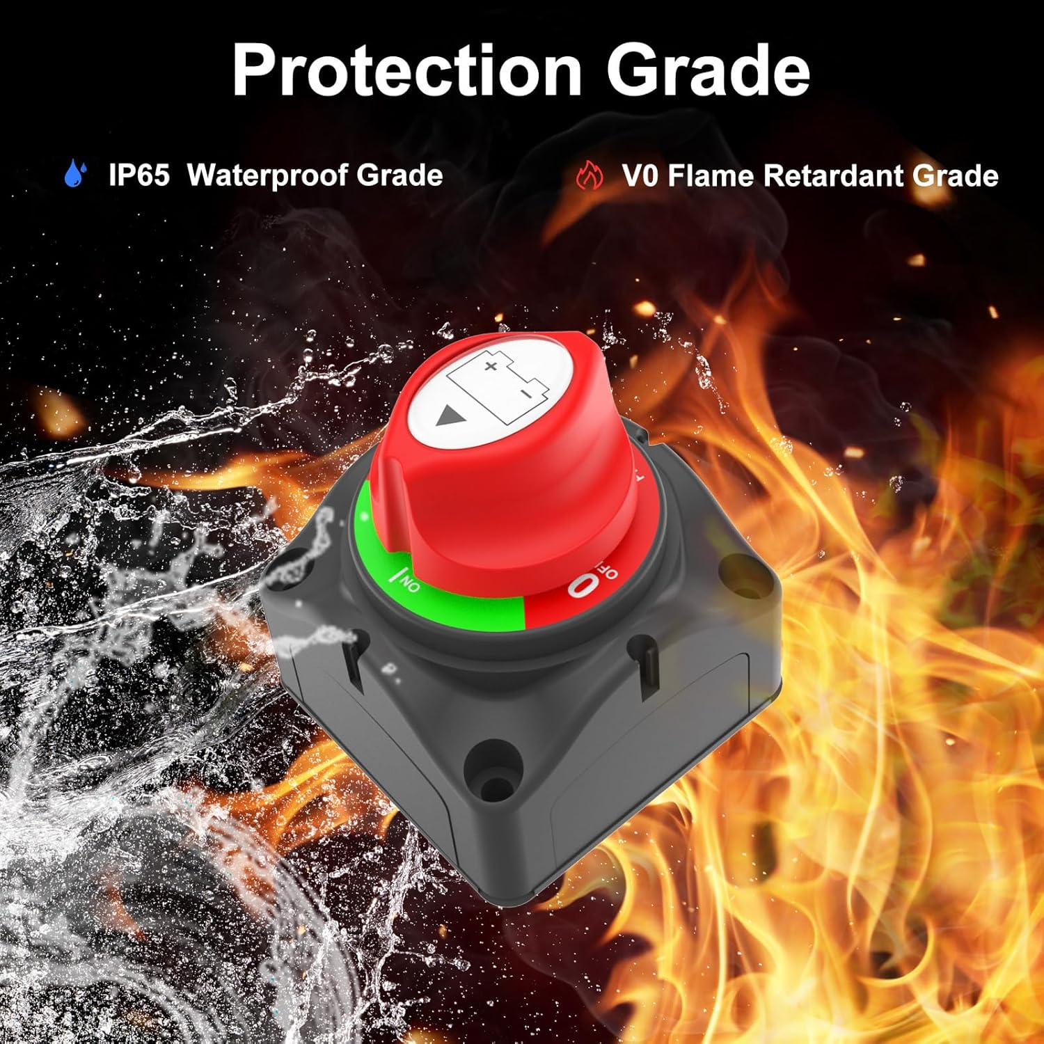 Battery Isolator Switch 12V Heavy Duty Kill Switch Waterproof Quick Cut off Switch for Car Marine Boat Rv image number 2