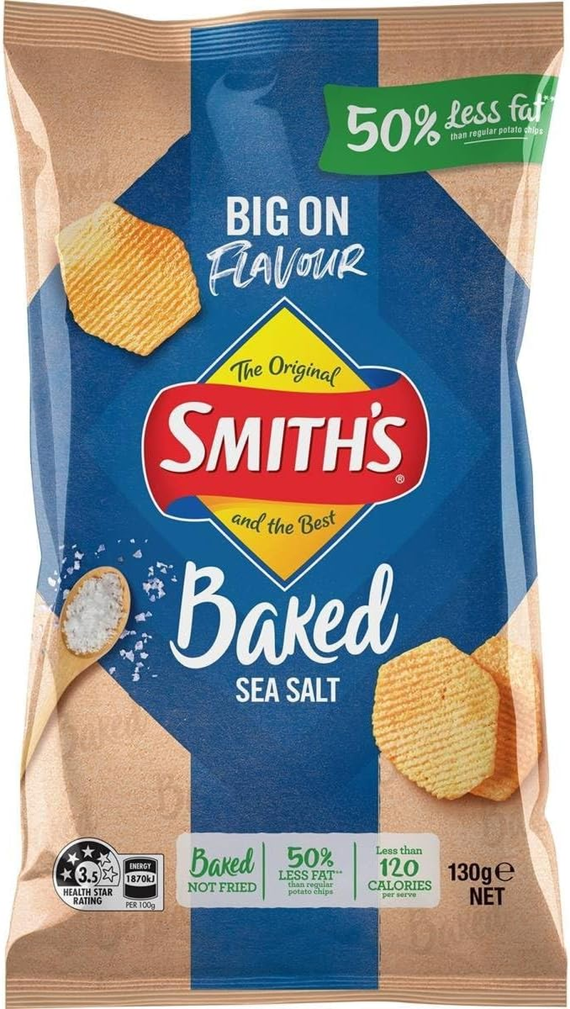 Smith'S Sea Salt Oven Baked Potato Chips 130 G image number 2