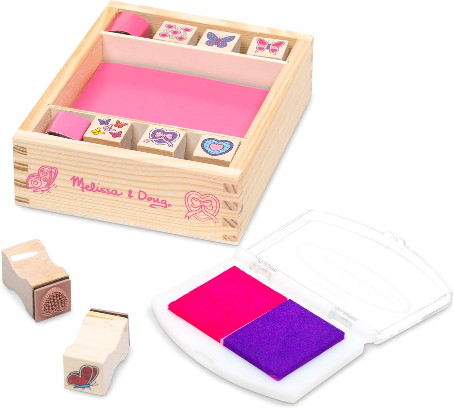 Melissa and Doug - Butterfly and Hearts Stamp Set image number 4