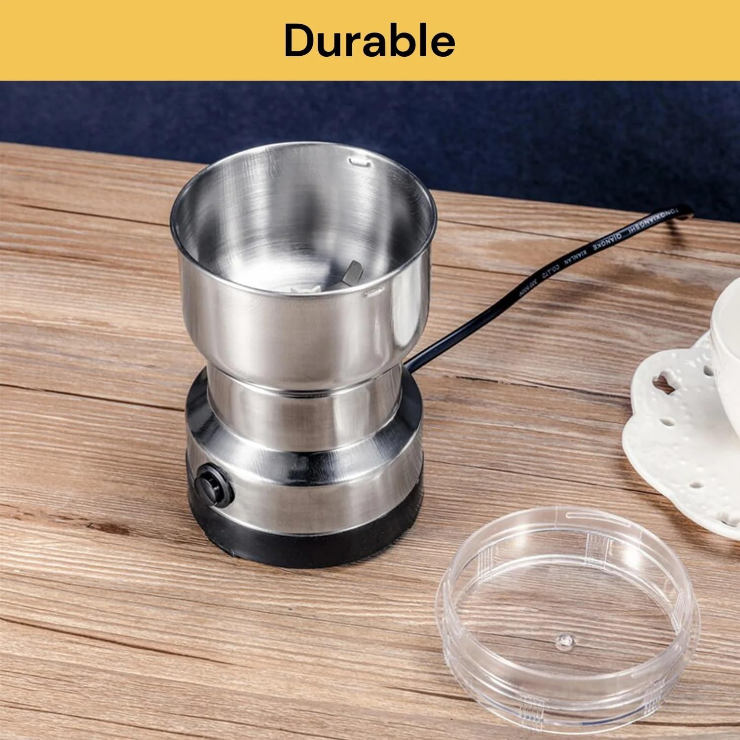 EZONEDEAL Coffee Grinder - Electric Coffee Grinder,Detachable Coffee Bean Grinder Coffee and Spice Grinder with Large Capacity,200W Powerful Grinder for Coffees Beans, Spices, Peanuts, Grains and More image number 6