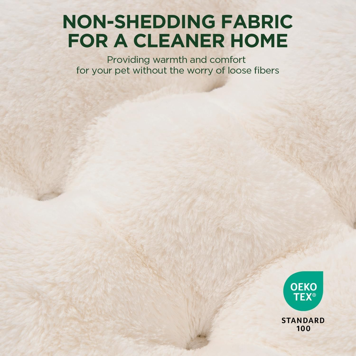 Cat Bed Kitten Bed, Washable round Cat Beds for Indoor Cats, Super Soft Plush Faux Fur Pet Bed for Puppy and Kitten with Anti-Slip Bottom (Grey, 60 X 60 X 20 Cm) image number 5