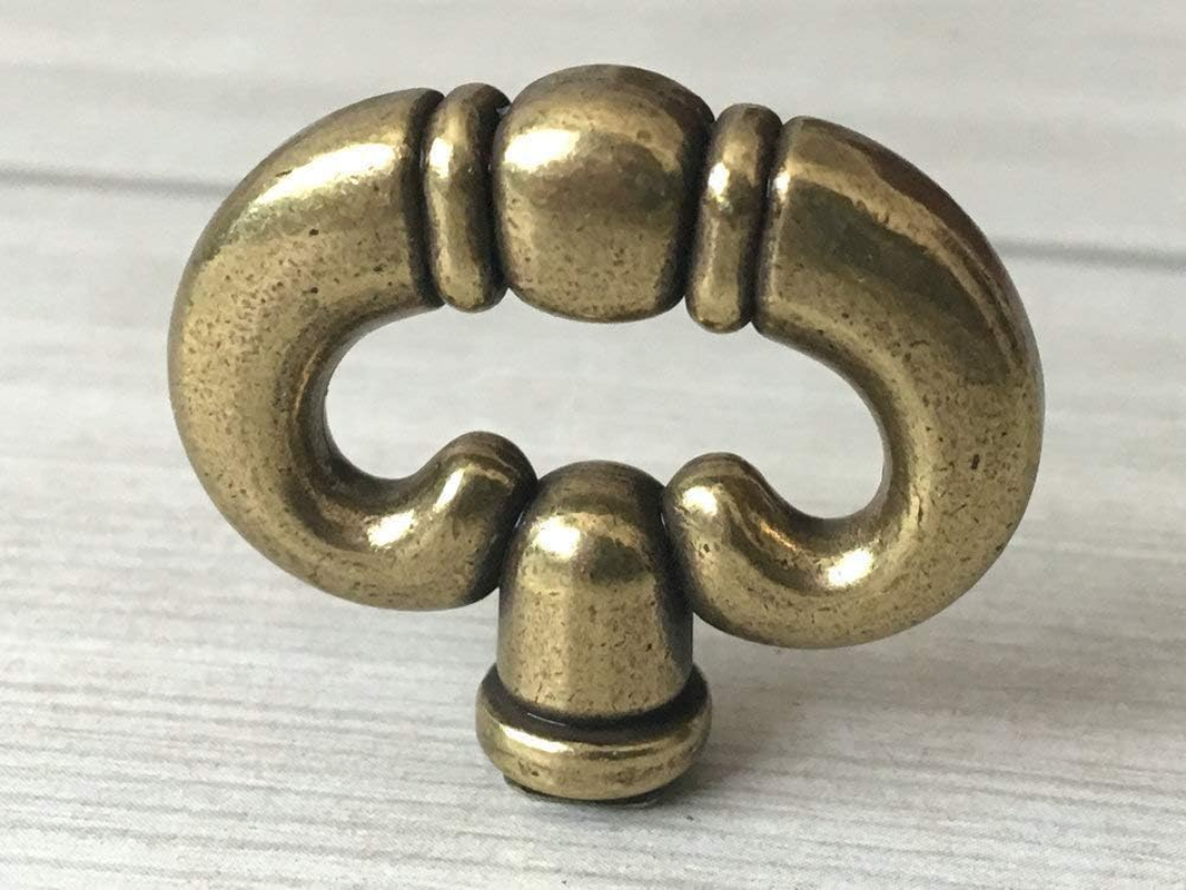 Antique Bronze Vintage Style Drawer Knob Ring with Back Plate Antique Black Bronze Drawer Pull Dresser Pull Cabinet Knob Kitchen Door Knob Hardware Cabinet and Furniture Knobs Cabinet Hardware image number 4