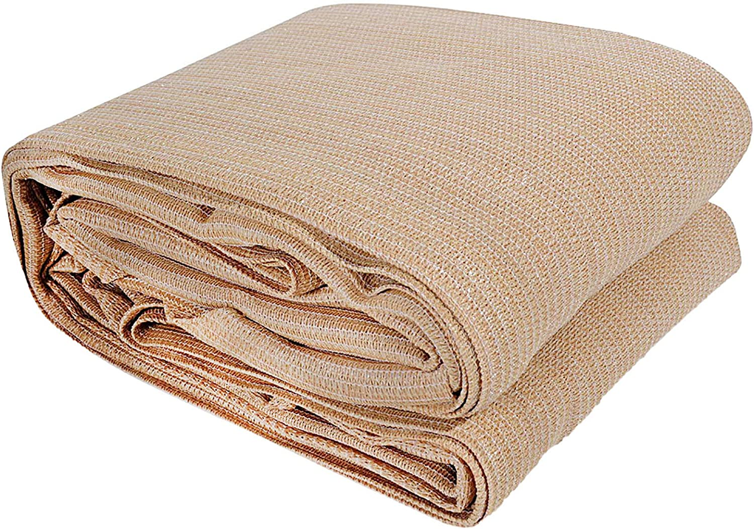 Instahut Shade Sail Square 5 X 5M Sunshade Cloth Shadecloth Sun Block Outdoor Marquee Canopy Shelter Cover for Beach Pool Patio Backyard Lawn Garden Carport Fence Greenhouse, Beige 98% UV Blockage image number 1