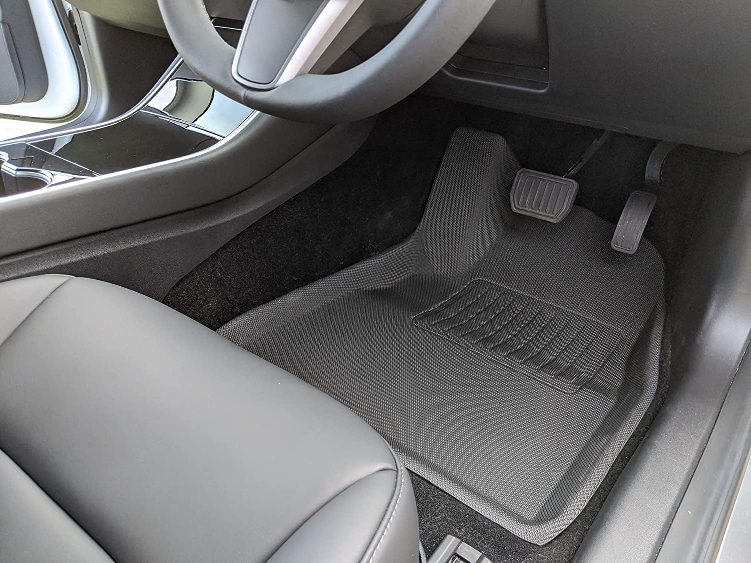 CMMCAT for Tesla Model 3 Highland XPE 3D Floor Mats 2025-2026, All Weather Floor Mats,Automotive Accessories Trunk Floor Mats & Cargo Liners & Second Row Seat Back Mats（Au RHD 8 Pcs image number 4