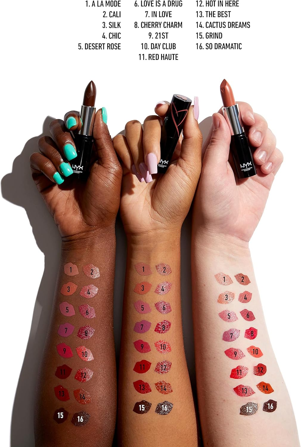 NYX PROFESSIONAL MAKEUP Shout Loud Satin Lipstick Chic image number 2