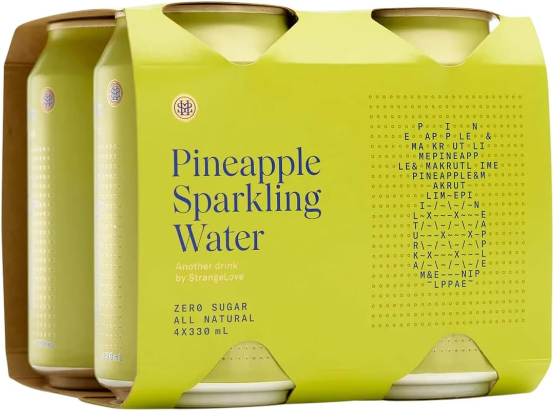 Strangelove Pineapple Sparkling Water Can 330Ml X 24 image number 3