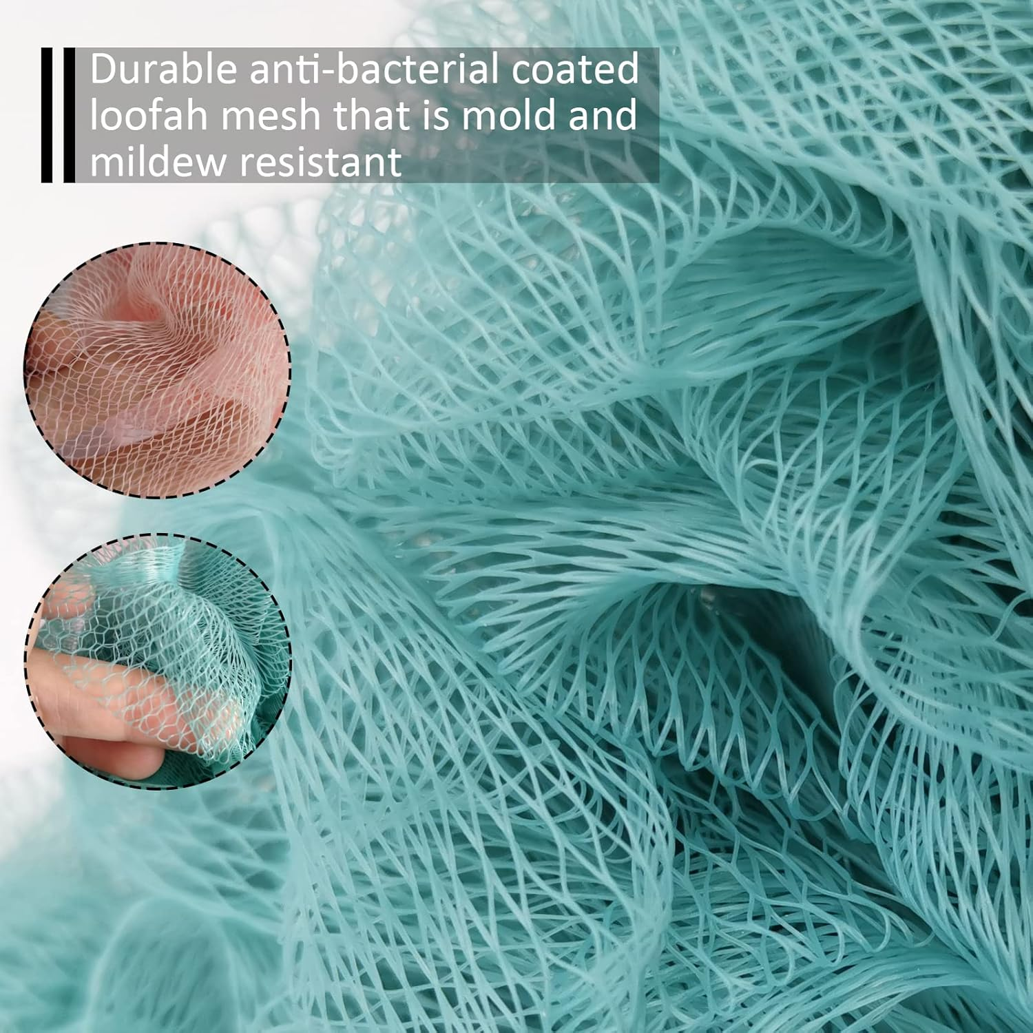 WOBEVB Back Scrubber for Shower, Back Brush Long Handle for Shower, Soft Nylon Mesh Sponge for Shower, Loofah on a Stick for Men Women, Exfoliating Scrub Cleaning Luffa for Elderly image number 5