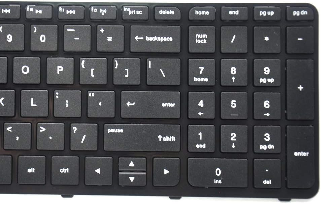 Padarsey Keyboard with Frame Compatible for HP Pavilion 15E 15N 15T 15-N 15-E 15-E000 15-N000 15-N100 15T-E000 15T-N100 15-E087Sr 708168-001 710248-001 719853-001 749658-001 Series Black US Layout image number 2