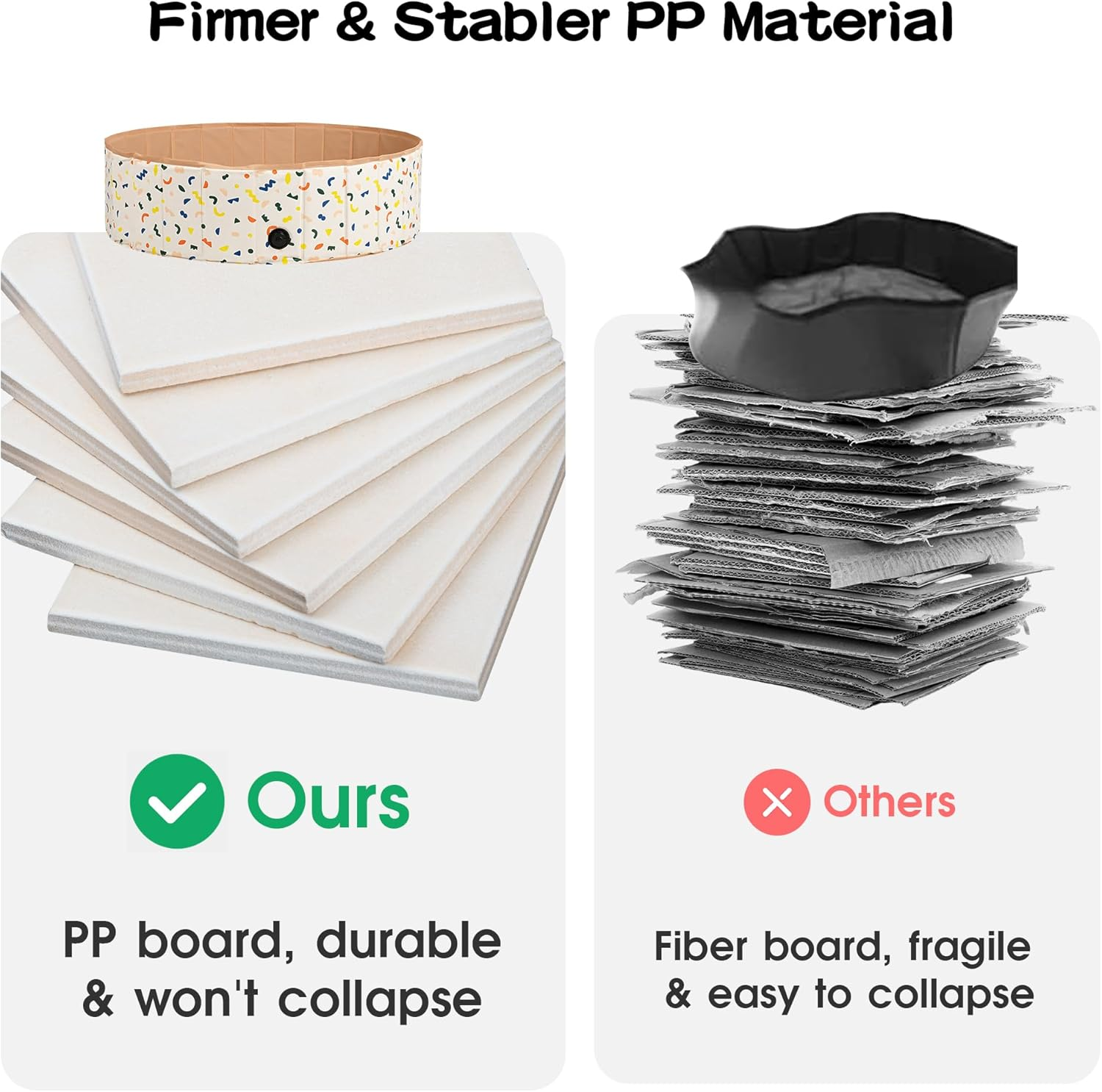 Advwin Foldable Dog Swimming Pool, 120Cm Portable Bath Tub for Pets Dogs and Cats, Non-Slip Bottom Summer Pool, Heavy-Duty PVC Pet Pool for Indoor and Outdoor