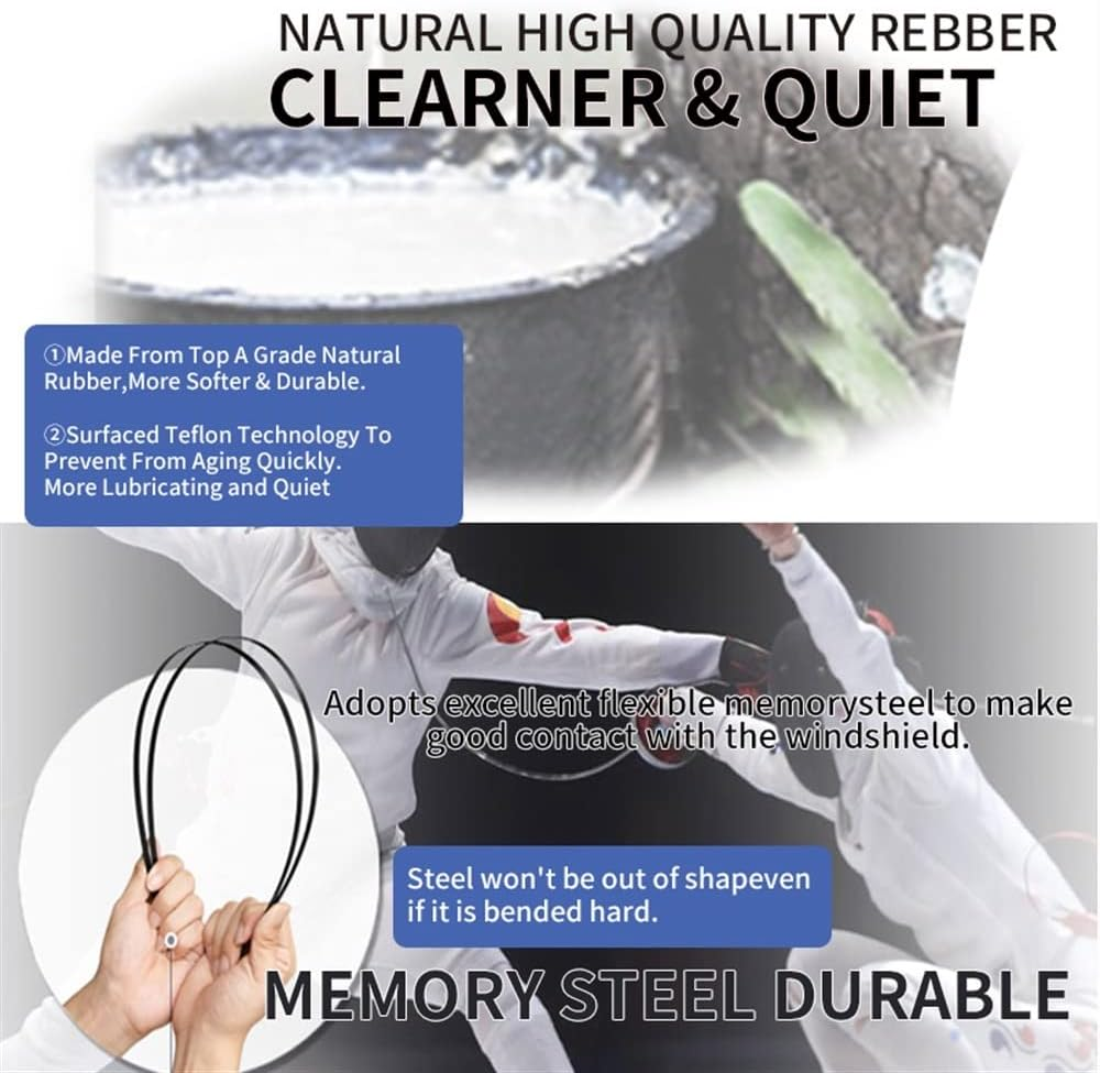 Front Rear Wiper Blades Compatible with Mercedes Benz EQA 2021 2022 H243 Windshield Windscreen Window EQA250 EQA 250 300 350 Car Accessories (Color : FRONT REAR, Size : RHD)