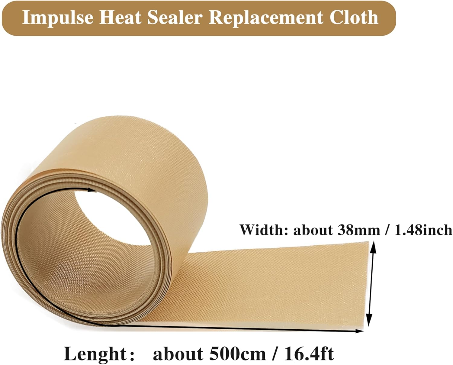 SEELAUGH Pack of 10 Heat Sealer Film Welding Machine Replacement Parts (5 Mm Wide), for Most Manual Beam Welding Machine, Heat Sealing Machine, Impulse Bag Sealer Replacement Parts image number 6