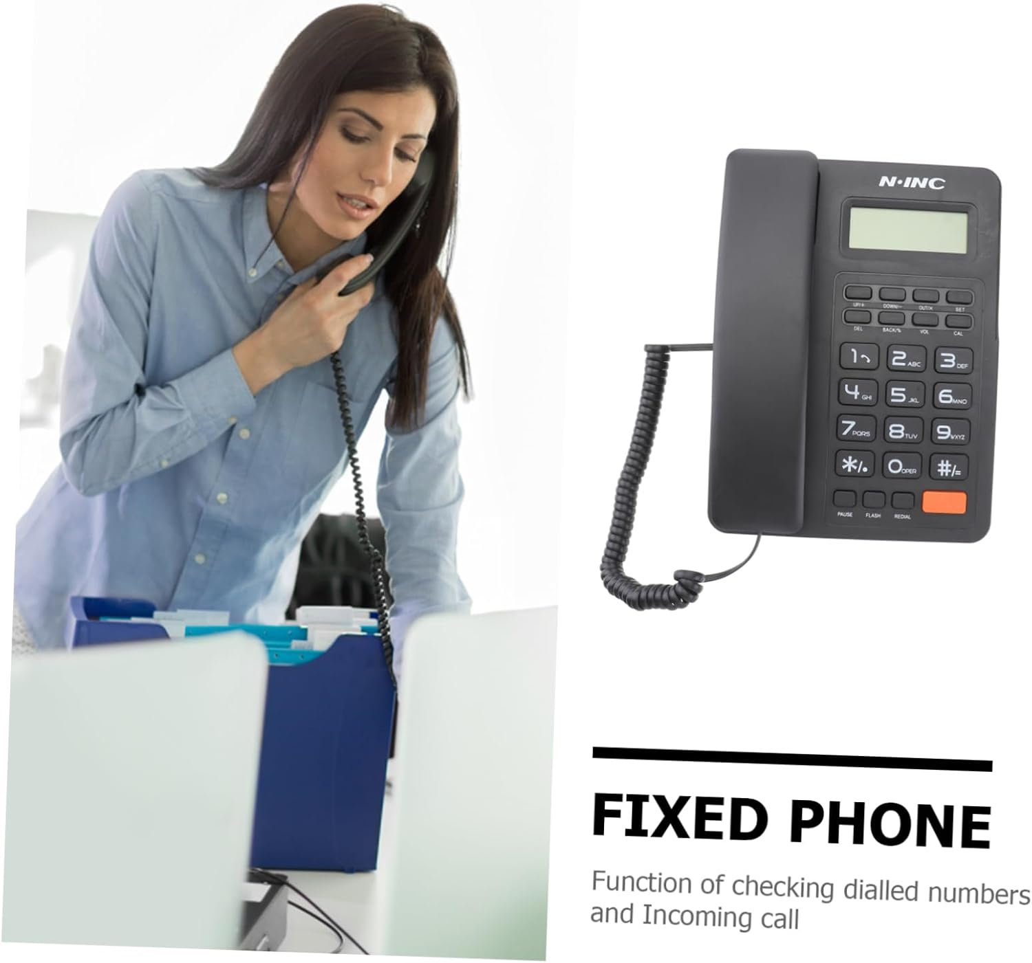 Tofficu Voip Phones for Business Family Business Fixed Phone House Phones Desk Phone Phones for Home Business Phones Home Phones Landline Phone Telephone Office Desktop image number 2