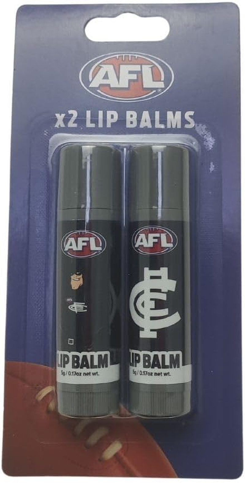 AFL Carlton Lip Balm (Pack of 2)