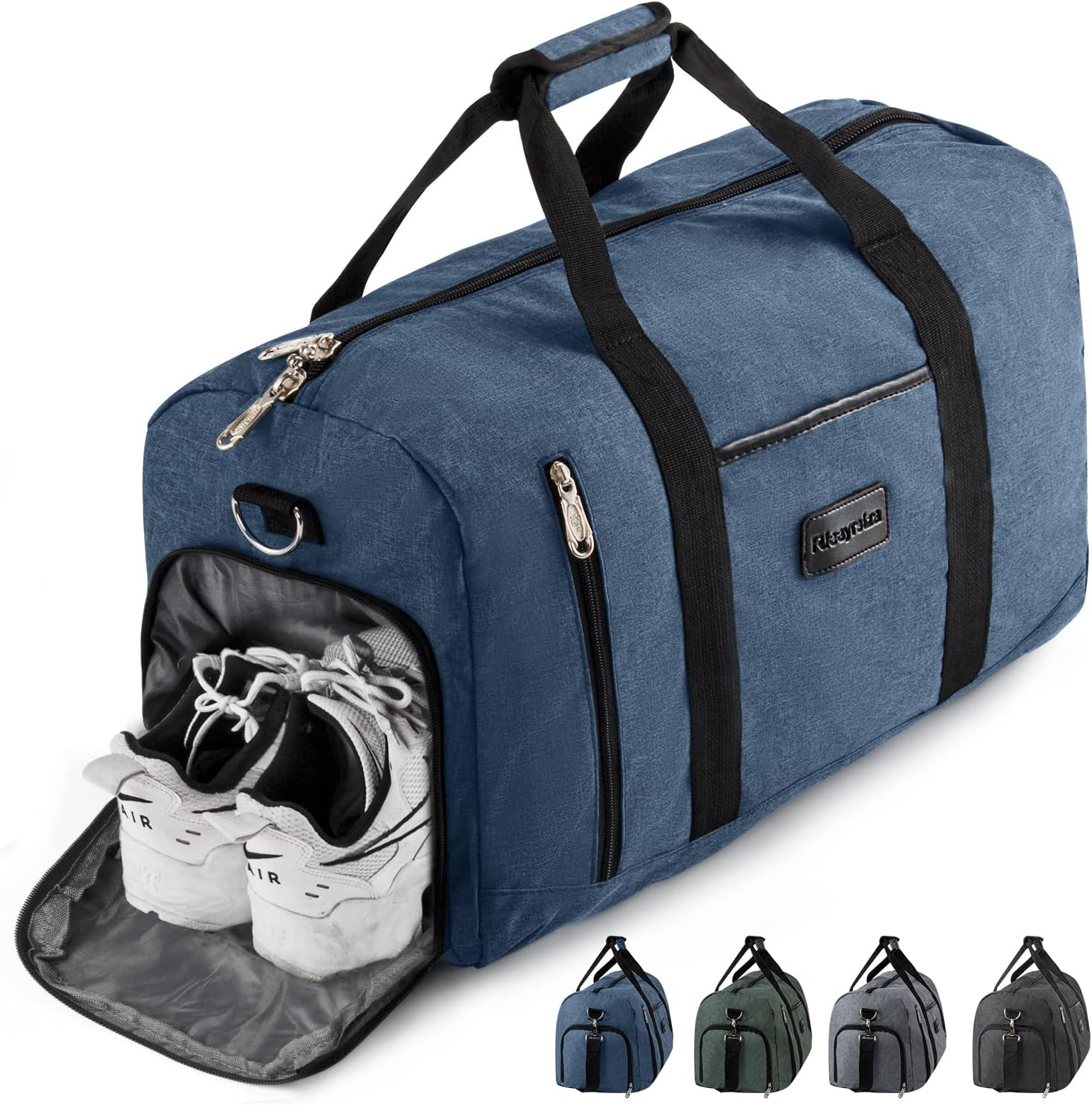 Sport Duffle Bag Sports Gym Bag with Shoes Compartment image number 4