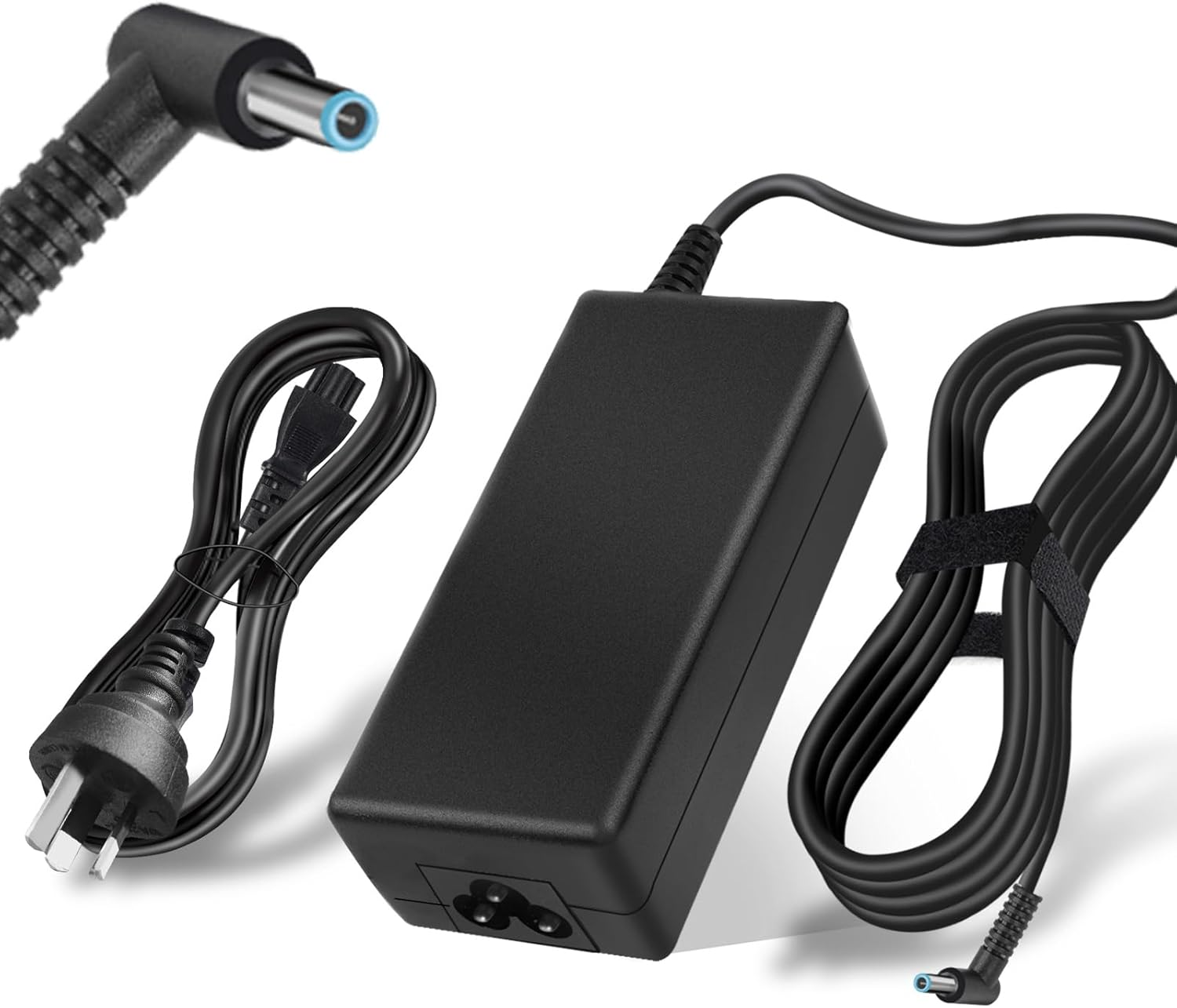 65W Laptop Charger for HP Pavilion X360 11 13 14 15 17, Elitebook 840 850 G5, Probook 450 G8 G9 640 650 G5, Zbook 14U G4, Envy Smart 19.5V 3.33A Blue Tip Power Adapter Supply Cord image number 1