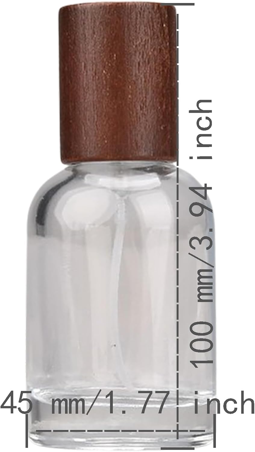 50Ml Glass Perfume Atomizer Sprayer Empty Perfume Spray Bottles Fine Mist Container Perfume Dispenser Travel Size Clear