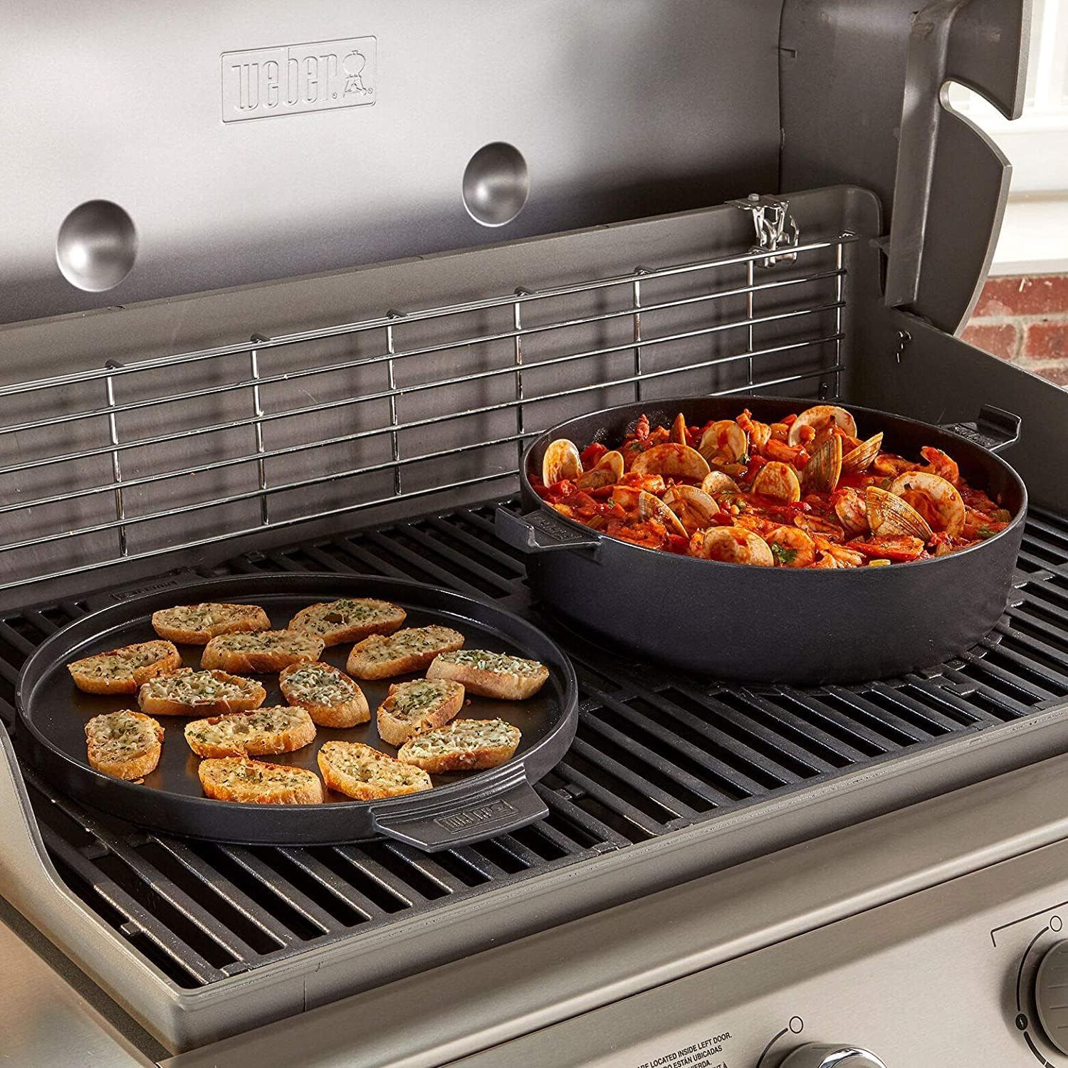 Weber Duo Dutch Oven, 7.25 Quarts, Black image number 5