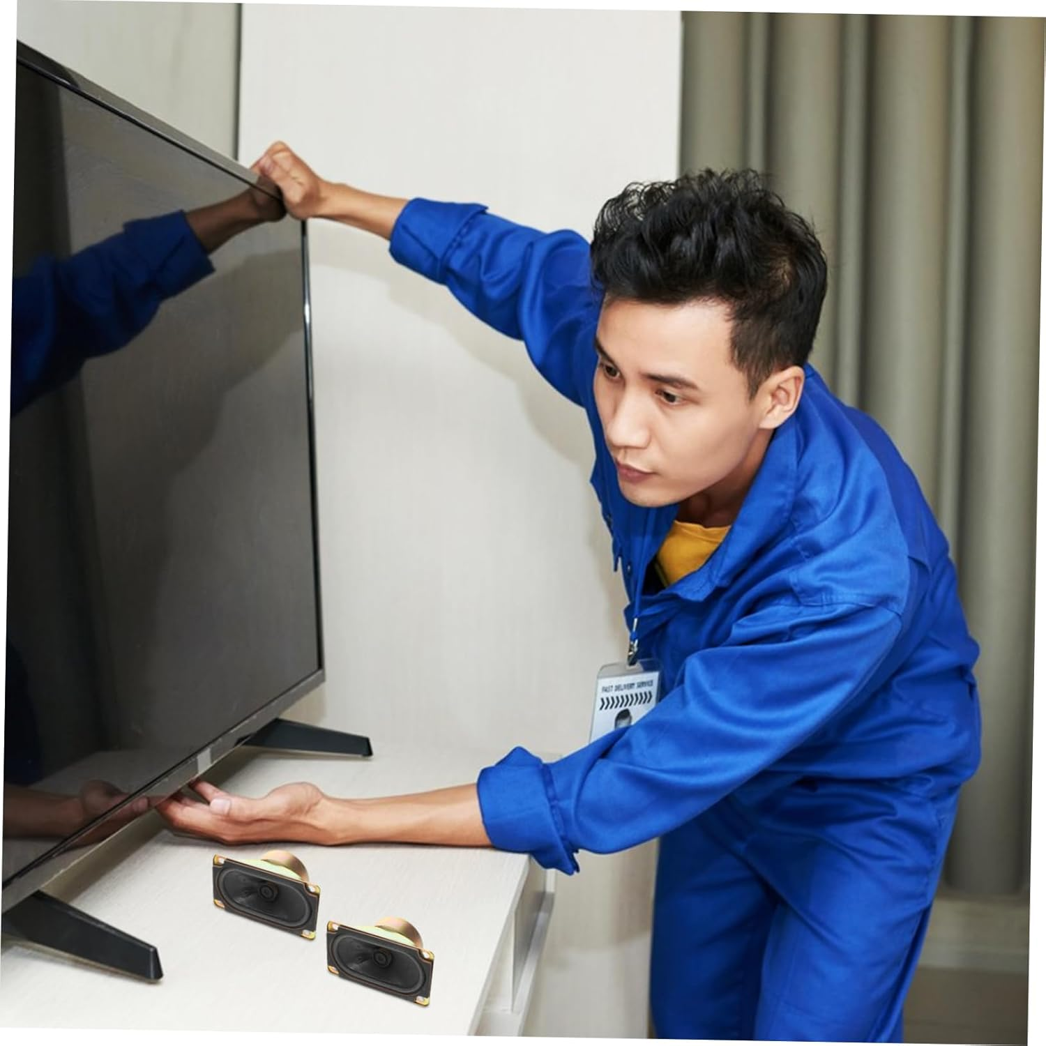 Mipcase 2Pcs LCD Tv Speakers Horn Speakers for Car Audio Replacement Parts Audio DIY Accessories for Home Stereo Living Decor image number 6