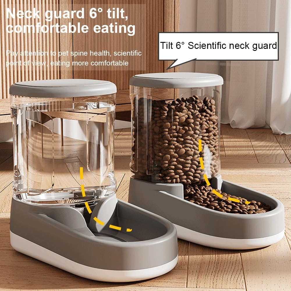 Automatic Pet Feeder and Water Dispenser Set, Pet Food Dispenser, Automatic Pet Feeder, Perfect for Small Medium Dogs Animals, Ensures Fresh Meals and Hydration image number 4