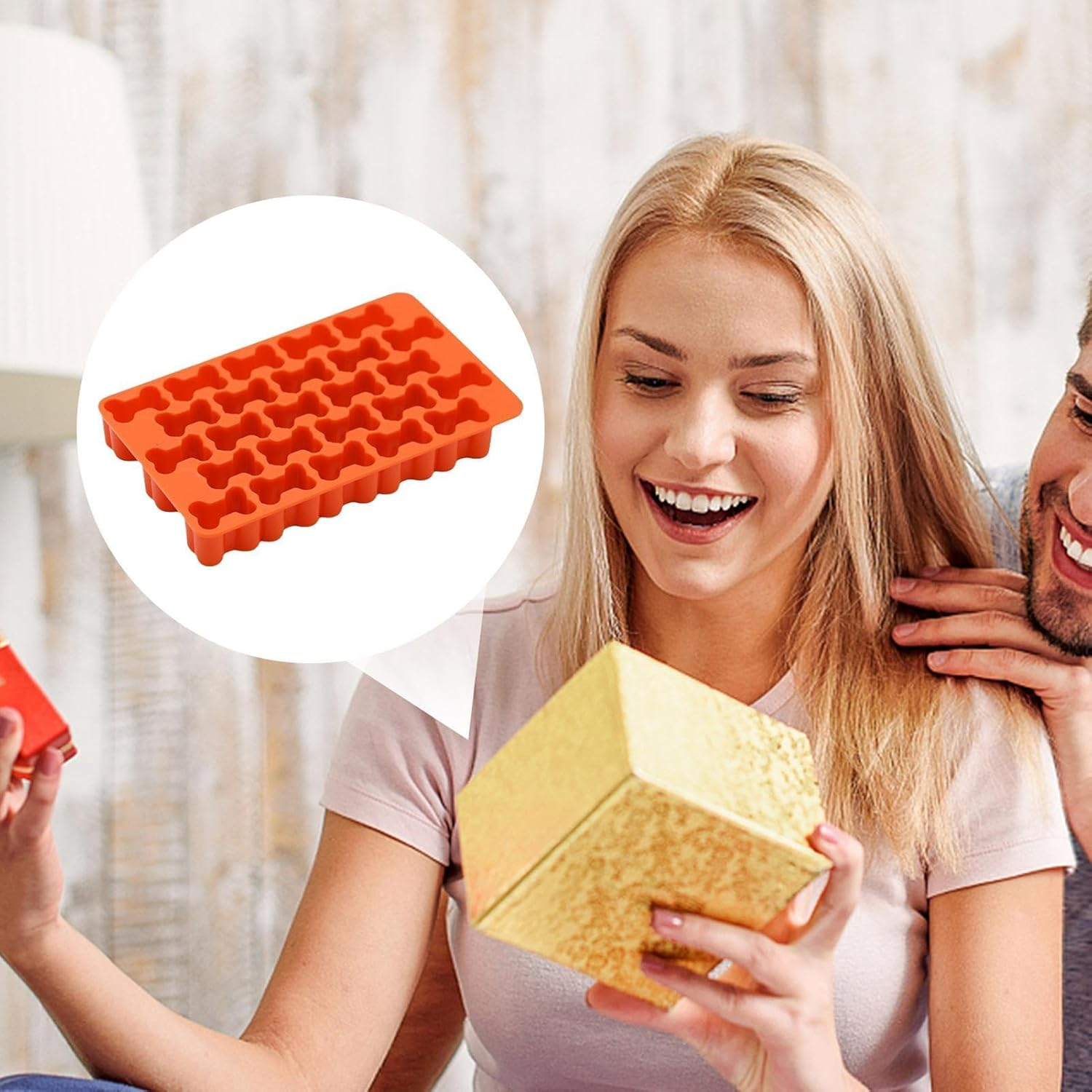 Cookie Cutter, 25-Cavity Dough Cutter, Reusable Dough Tool, Cracker Cutters, Kitchen Gadget for Bone Shaped Foods, Cookies, Dough, Bread image number 6