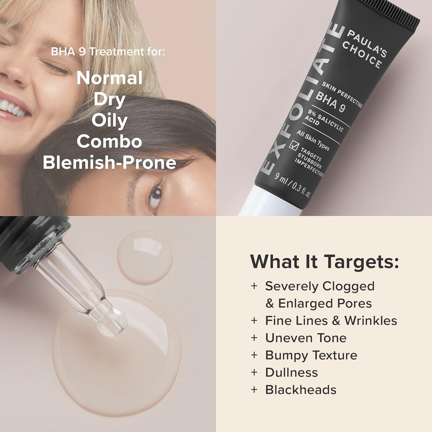 Paula'S Choice Skin Perfecting BHA 9 Spot Treatment, 9% Salicylic Acid Exfoliant for Large Pores, 9 Ml