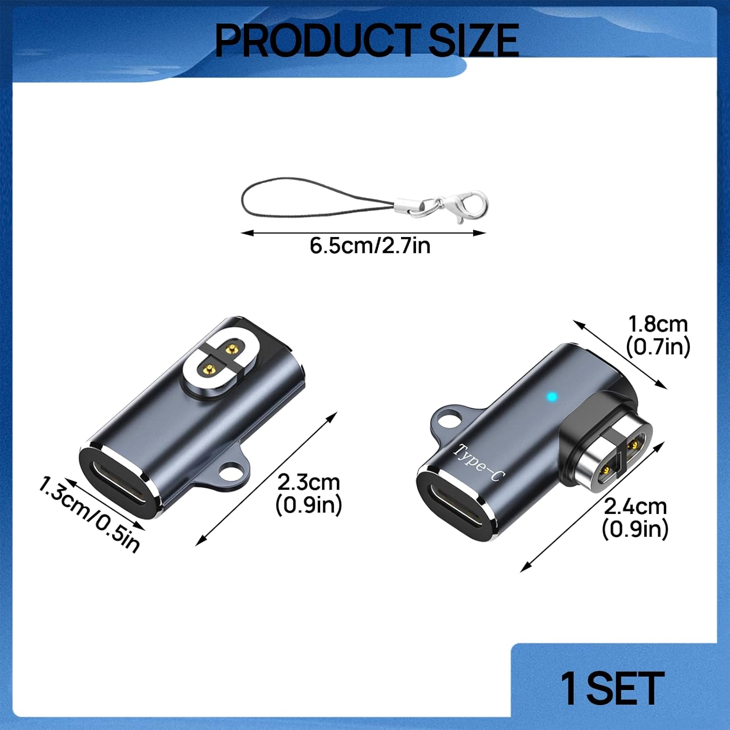 2Pcs Type-C Magnetic Charger Adapter Compatible for Shokz Openrun Pro 2, USB C Headphone Adapter Charging Converter for Aftershokz Aeropex, Shokz Openrun, Openrun Pro, Openrun Mini image number 5