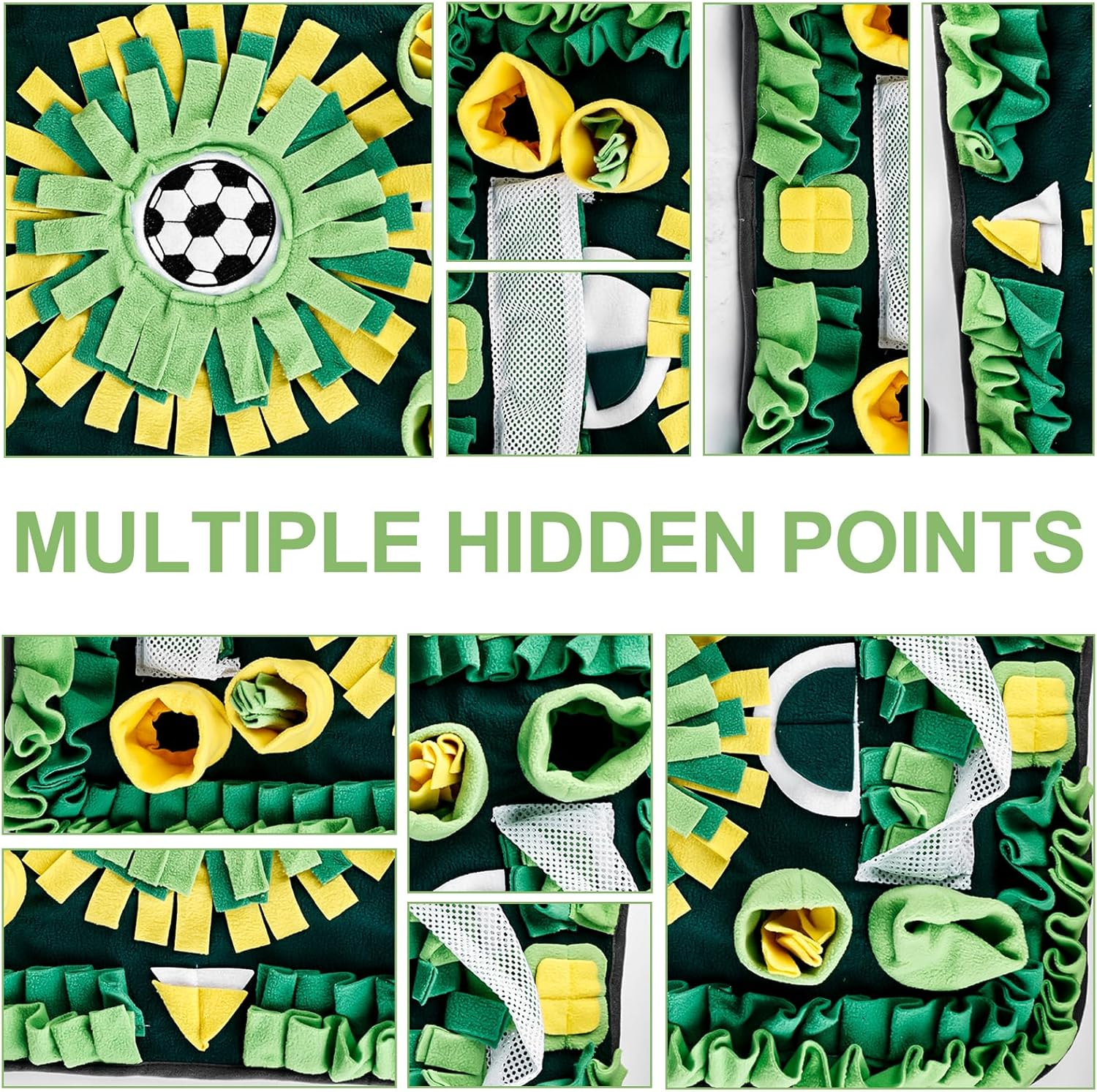 Molbory Sniffing Rug for Dogs, Large, Sniffing Mat for Dogs, Intelligence Toy, Sniffing Blanket, Non-Slip Pet Sniffing Rug, Intelligence Toy for Dogs, Cats, 73 X 50 Cm