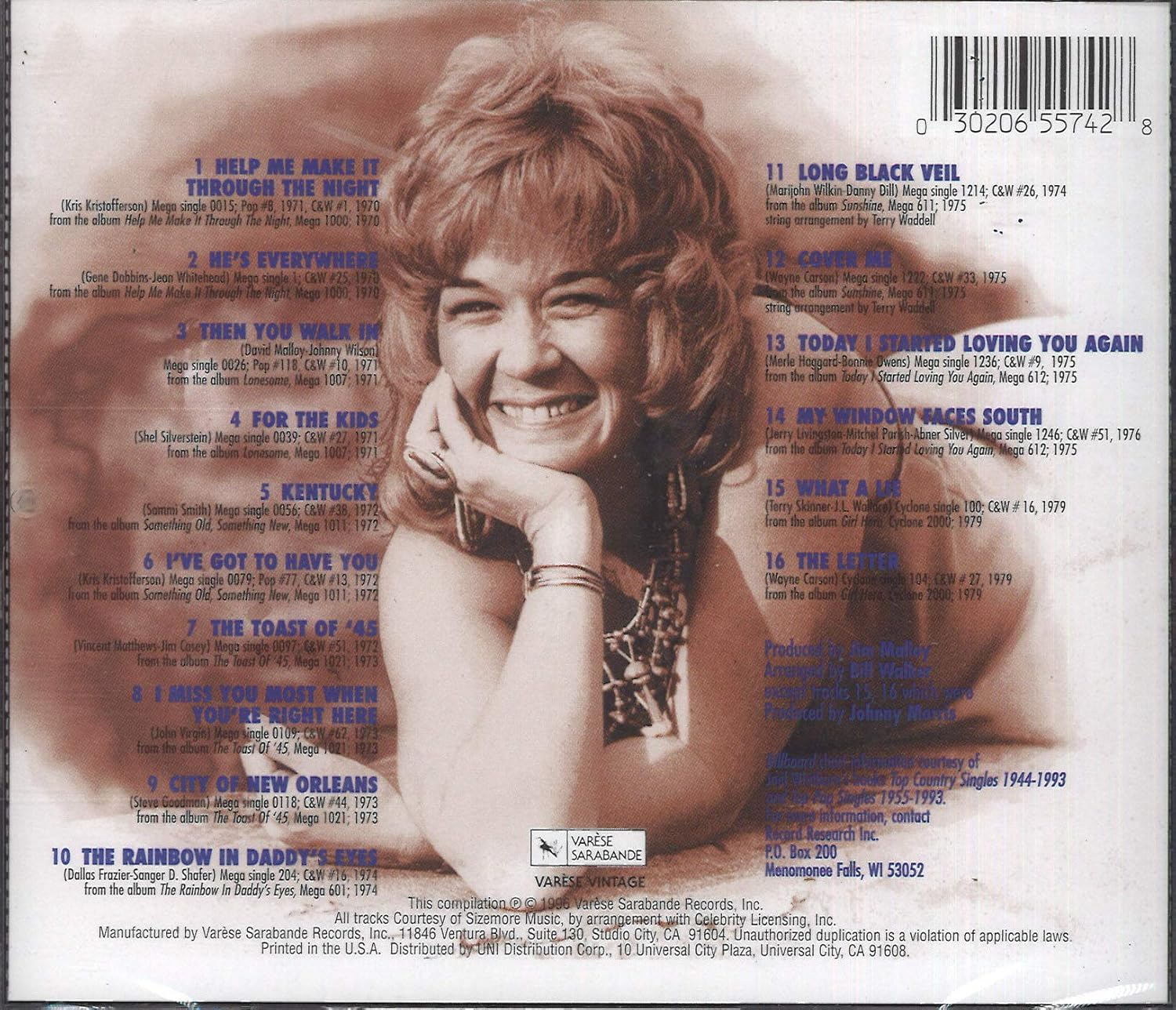 Varese Sarabande Sammi Smith &ndash; the Best of Sammi Smith CD Album